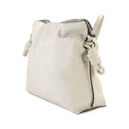 Loewe Flamenco Clutch Medium Shoulder Bag Leather White Gold — view 3