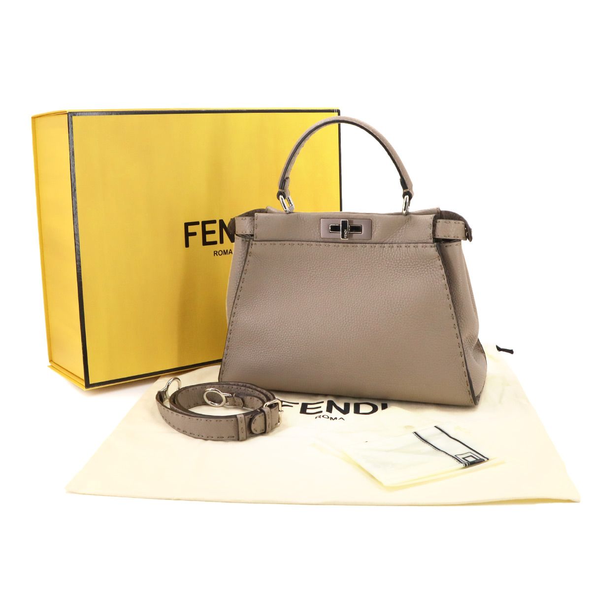 Fendi Selleria Peekaboo Regular 2-Way Bag — view 2