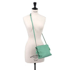 Loewe Flamenco Clutch Mini Shoulder Bag Leather Green Gold — view 8