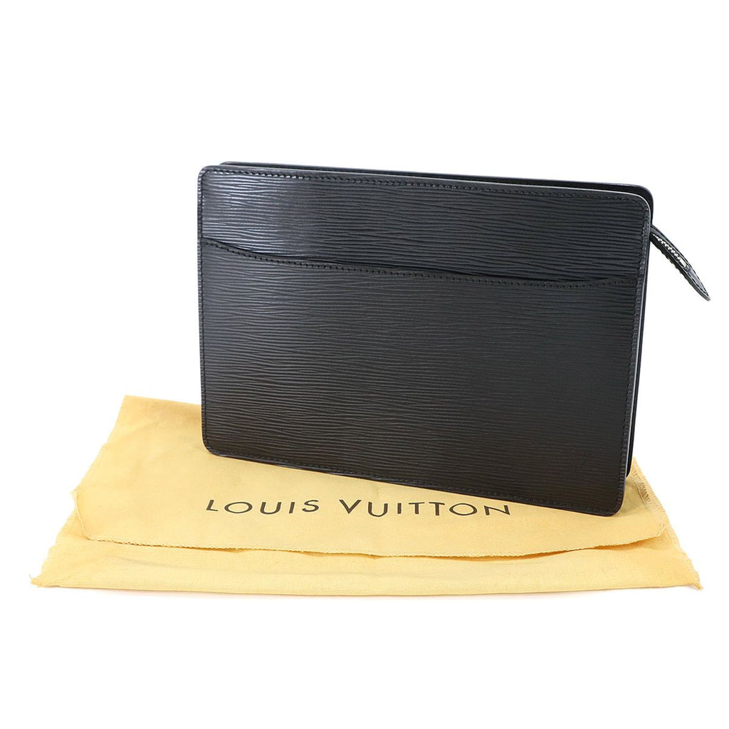 Louis Vuitton Epi Pochette Homme Clutch Leather Noir — view 2