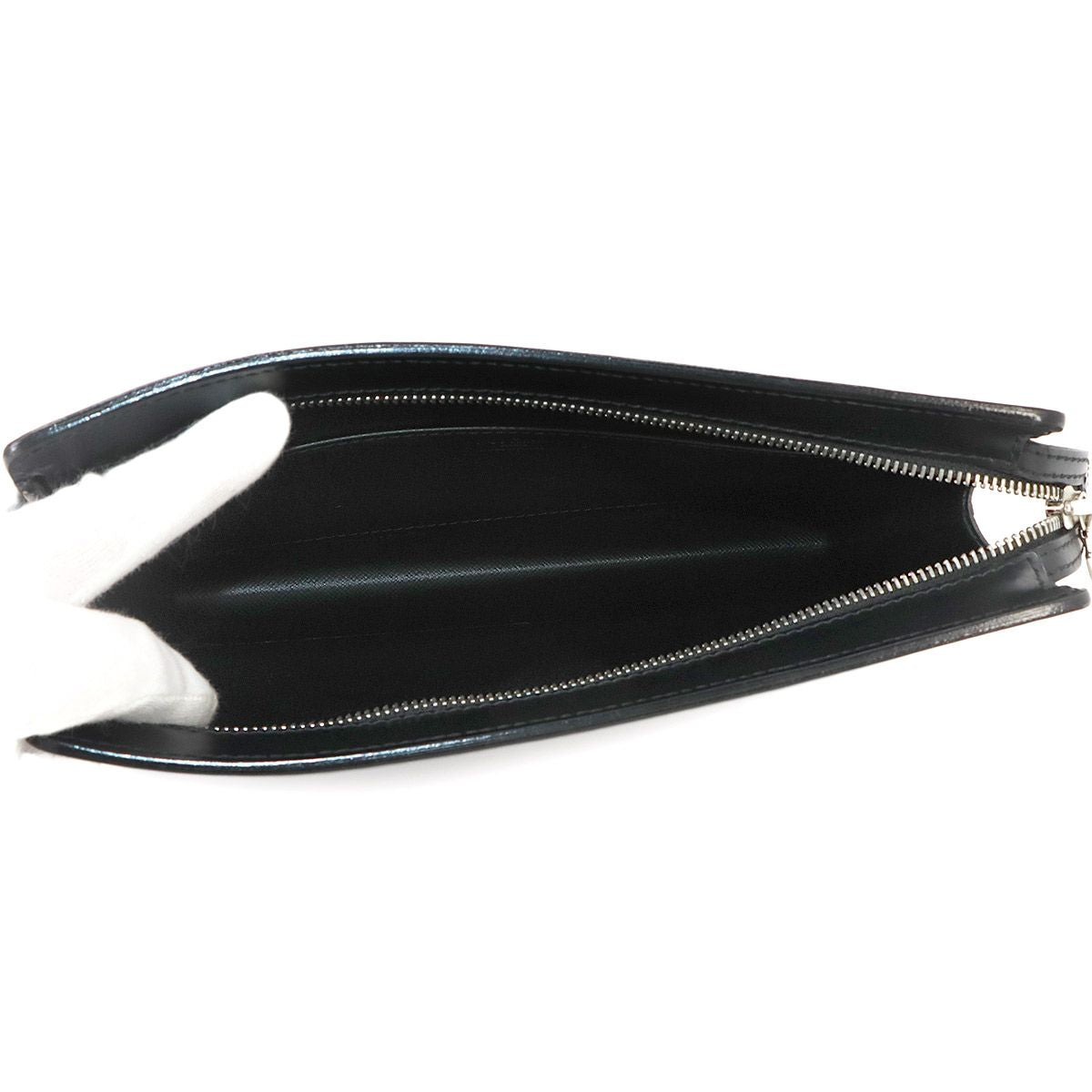 Louis Vuitton Epi Pochette Homme Clutch Leather Noir — view 7