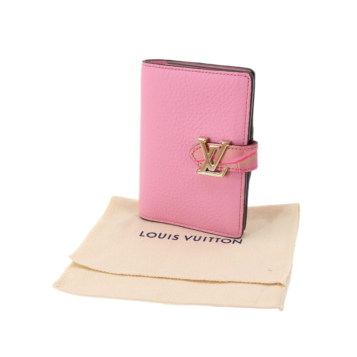Louis Vuitton LV Vertical Wallet Compact Bifold Taurillon Leather — view 2