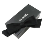 Chanel Ribbon Brooch Satin Black Vintage — view 2