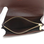 Louis Vuitton Damier Portefeuille Sarah Bifold Wallet Ebene Brown — view 8