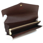 Louis Vuitton Damier Portefeuille Sarah Bifold Wallet Ebene Brown — view 7