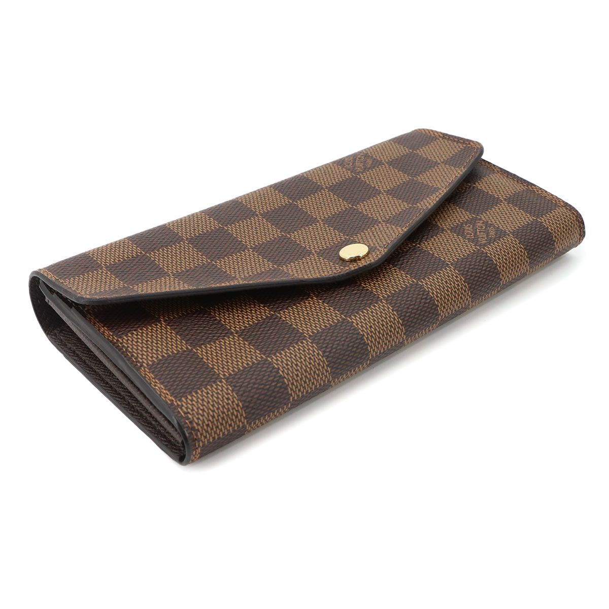 Louis Vuitton Damier Portefeuille Sarah Bifold Wallet Ebene Brown — view 4
