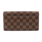 Louis Vuitton Damier Portefeuille Sarah Bifold Wallet Ebene Brown — view 3