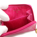 Chanel Caviar Leather Coin Purse Pink CC Logo Gold — view 7