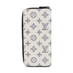 Louis Vuitton Monogram Shadow Zippy Wallet Vertical Leather White — view 3