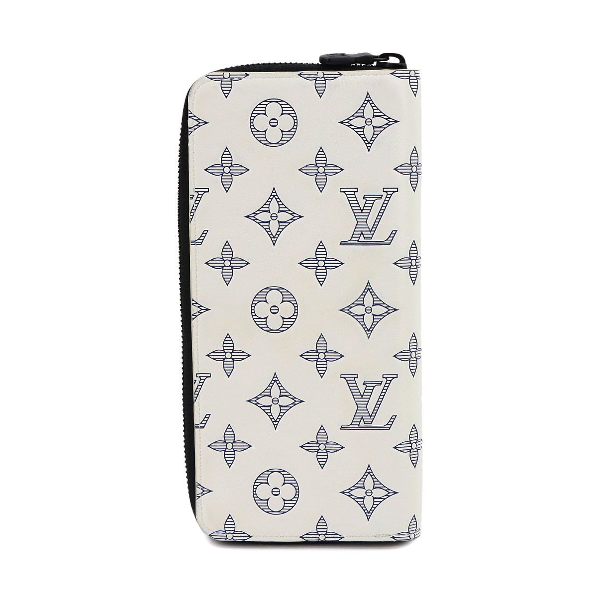 Louis Vuitton Monogram Shadow Zippy Wallet Vertical Leather White — view 3