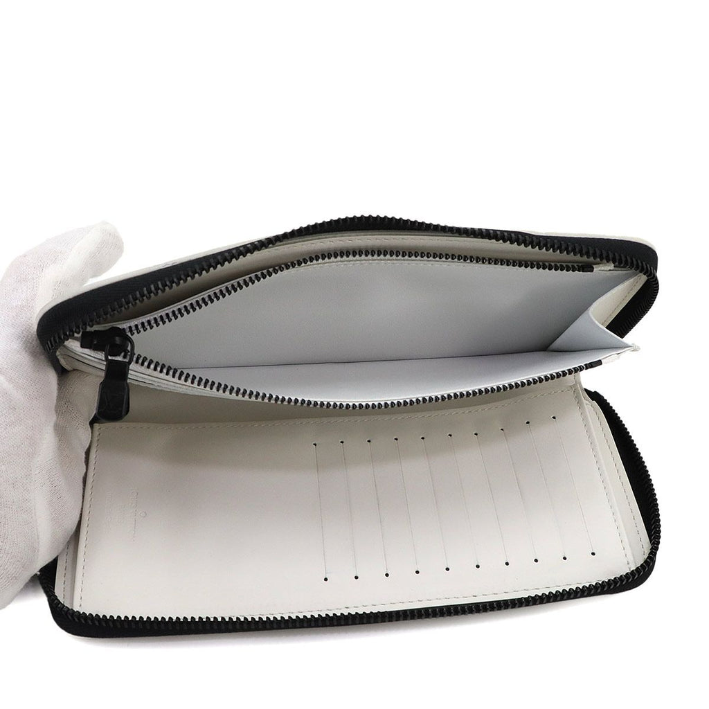 Louis Vuitton Monogram Shadow Zippy Wallet Vertical Leather White — view 8