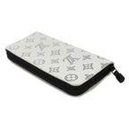 Louis Vuitton Monogram Shadow Zippy Wallet Vertical Leather White — view 5