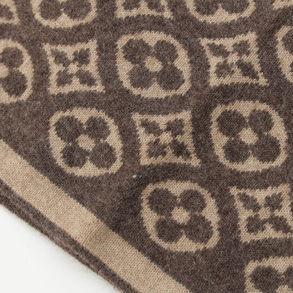 Louis Vuitton Echarpe Ski Monogram Cashmere Scarf Brown — view 3