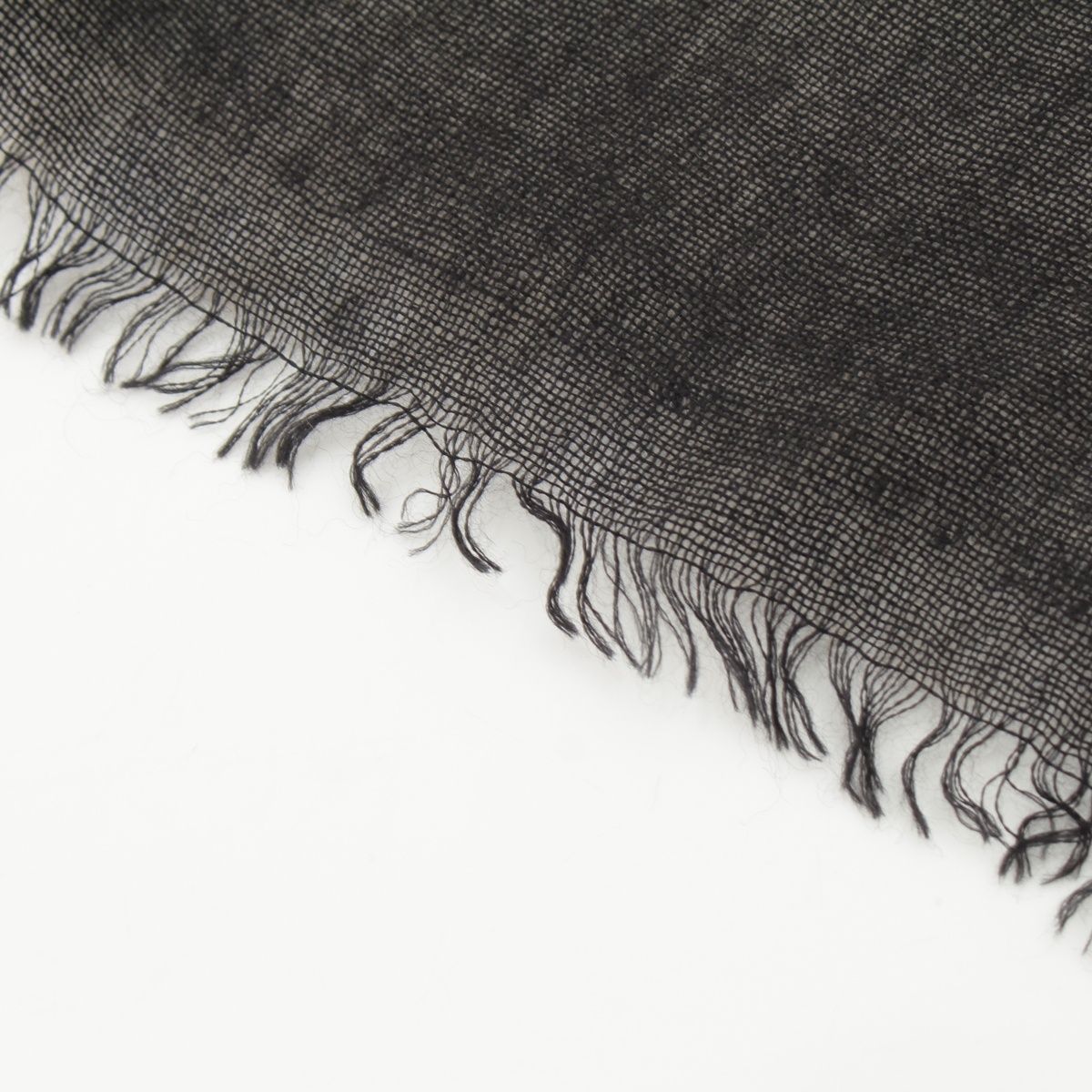 Chanel CC Logo Shawl Black White Scarf — view 4