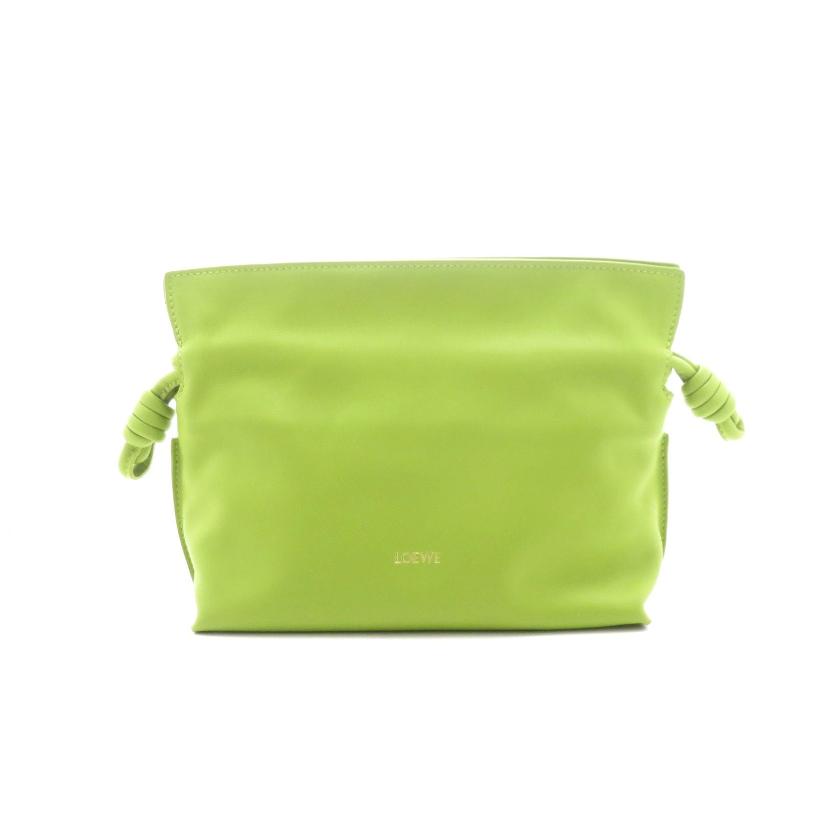 Loewe Flamenco Clutch Mini Light Green Leather
