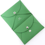 Hermes Calvi Duo Card Case Coin Purse Wallet Veau Epsom Vert Yucca — view 3