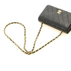 Chanel Mini Quilted 19 Turnlock Full Flap Chain Shoulder Black Bag Lambskin — view 4