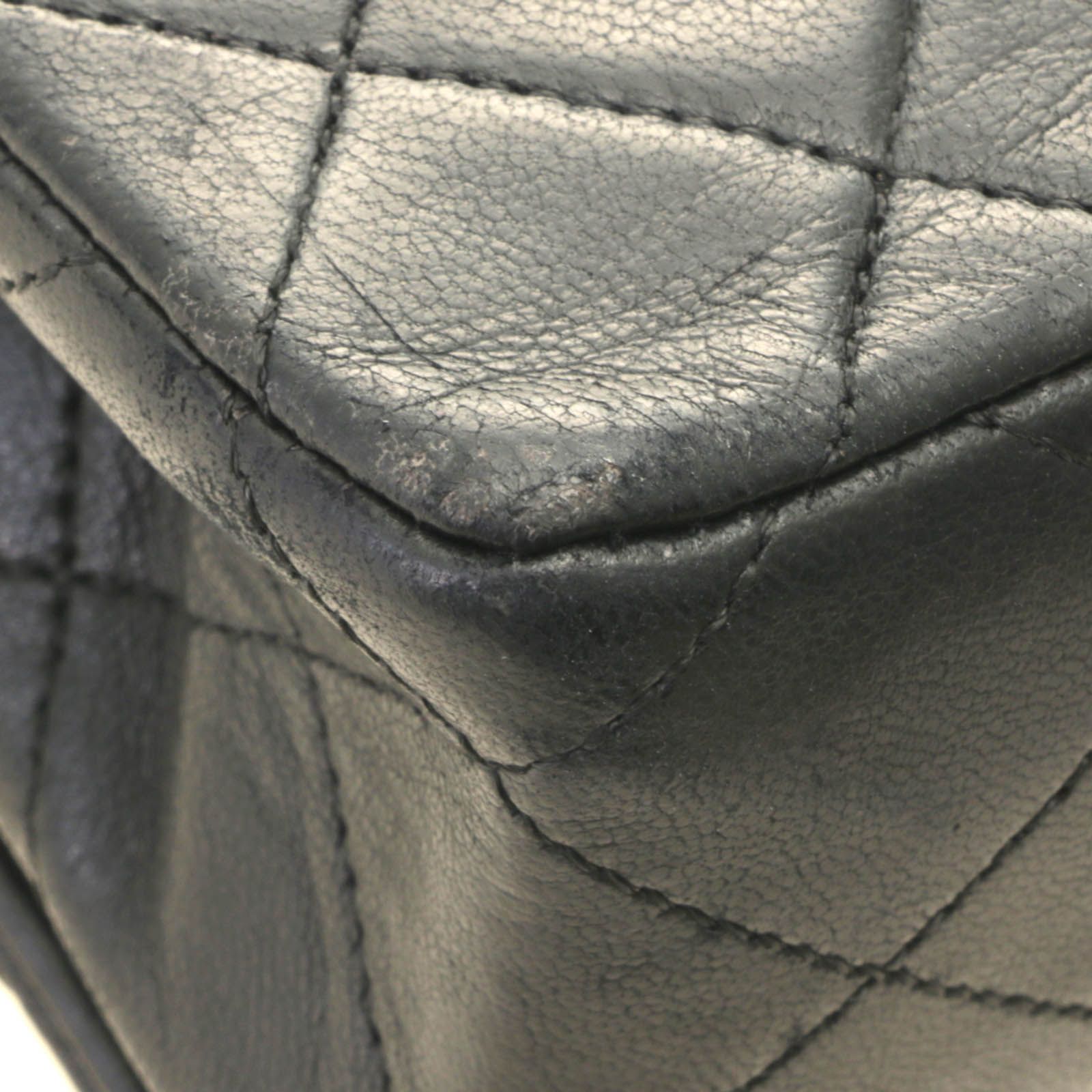 Chanel Mini Quilted 19 Turnlock Full Flap Chain Shoulder Black Bag Lambskin — view 6