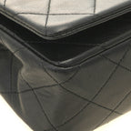 Chanel Mini Quilted 19 Turnlock Full Flap Chain Shoulder Black Bag Lambskin — view 5