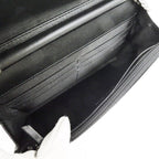 Chanel Boy Chain Wallet Shoulder Bag Caviar Leather Black Silver — view 6