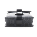 Gucci GG Supreme Shoulder Bag Black Leather — view 3