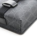 Gucci GG Supreme Shoulder Bag Black Leather — view 4