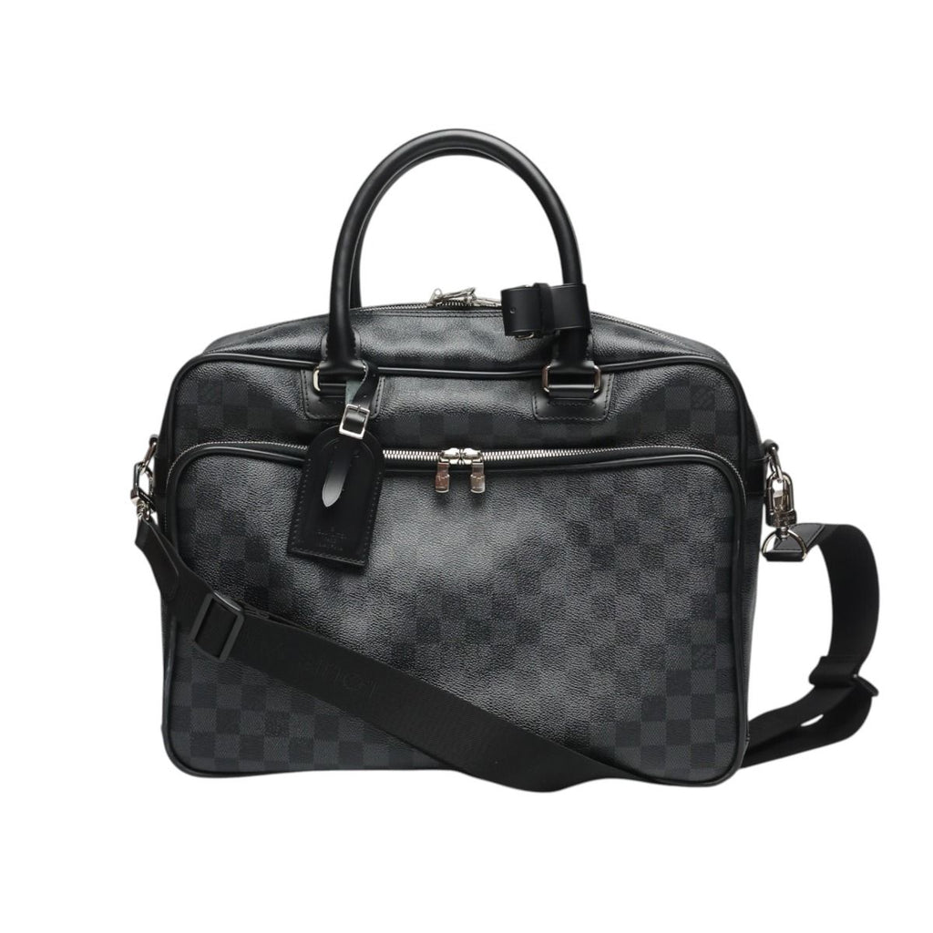 Louis Vuitton Damier Graphite Business Icare Shoulder Bag Gray