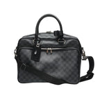 Louis Vuitton Damier Graphite Business Icare Shoulder Bag Gray