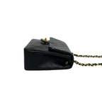 Chanel Quilted CC Logo Lambskin Leather Chain Shoulder Bag Black — view 6