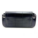 Chanel Choco Bar Chain Shoulder Black Silver Calfskin Bag — view 3