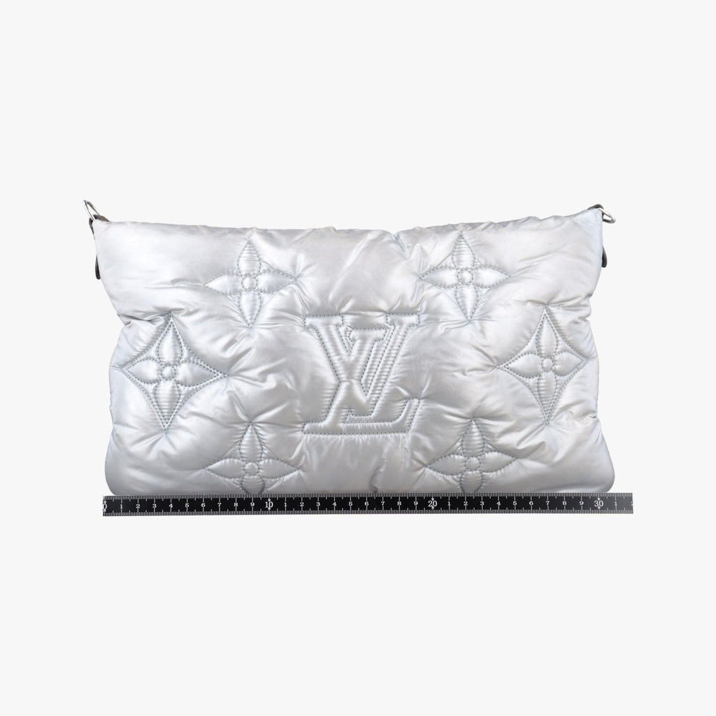 Louis Vuitton Maxi Multi Pochette Accessoires Silver Recycled Metallic Nylon — view 2