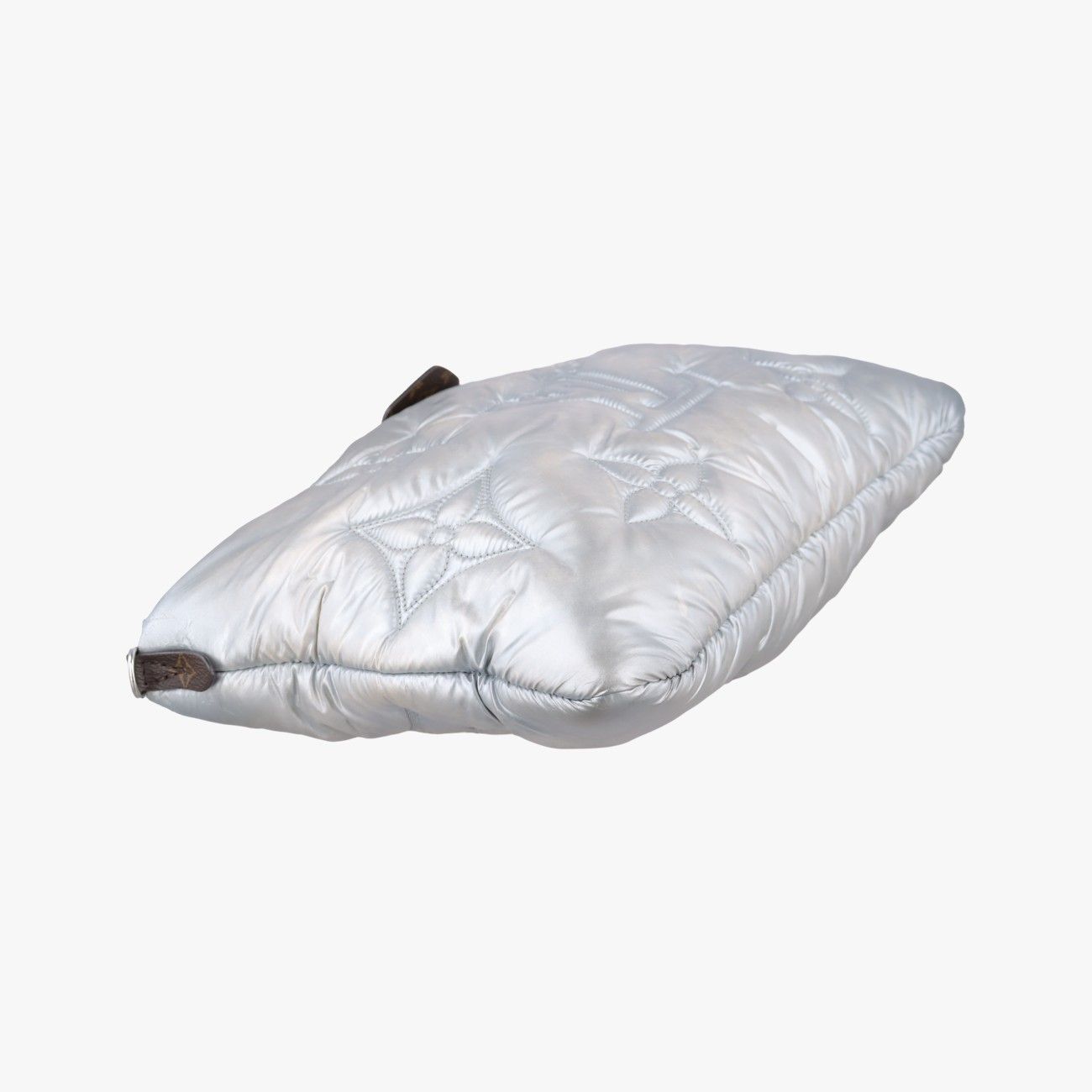 Louis Vuitton Maxi Multi Pochette Accessoires Silver Recycled Metallic Nylon — view 5