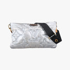 Louis Vuitton Maxi Multi Pochette Accessoires Silver Recycled Metallic Nylon