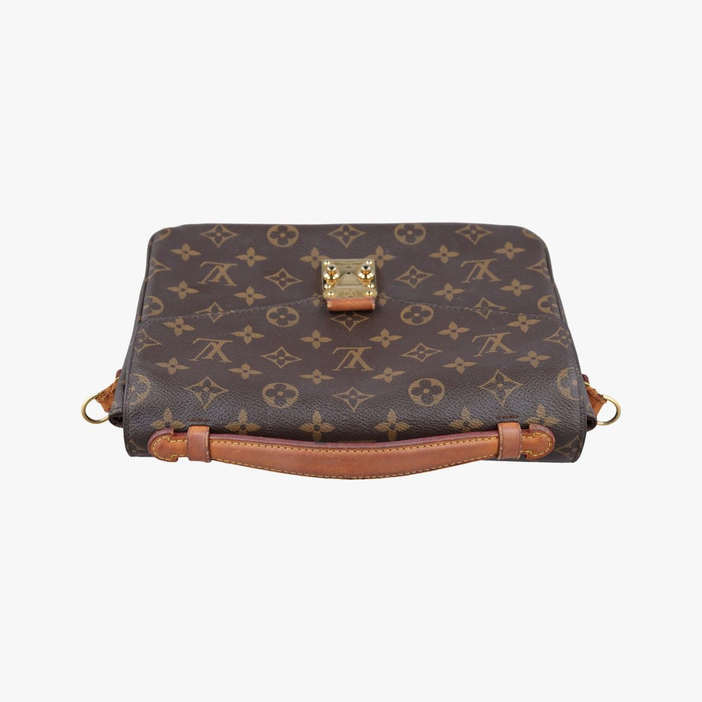 Louis Vuitton Pochette Metis MM Monogram Brown Canvas Handbag — view 8