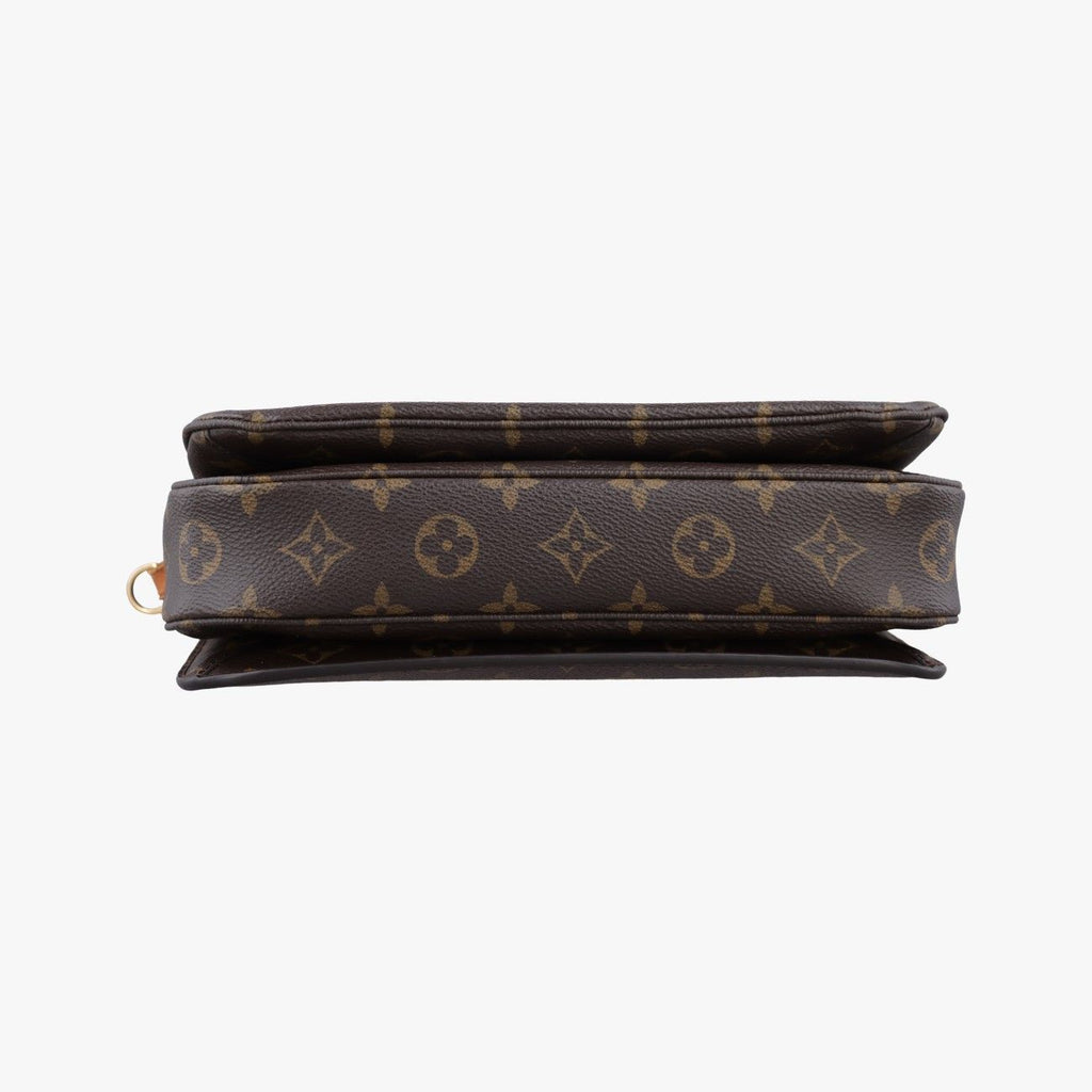 Louis Vuitton Pochette Metis MM Monogram Brown Canvas Handbag — view 3