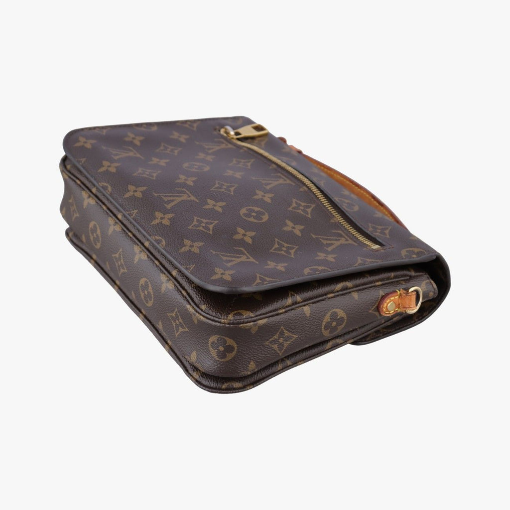 Louis Vuitton Pochette Metis MM Monogram Brown Canvas Handbag — view 6
