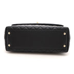 Chanel Coco Handle 29 Black Gold Caviar 2-Way Shoulder Bag — view 3