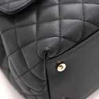 Chanel Coco Handle 29 Black Gold Caviar 2-Way Shoulder Bag — view 8