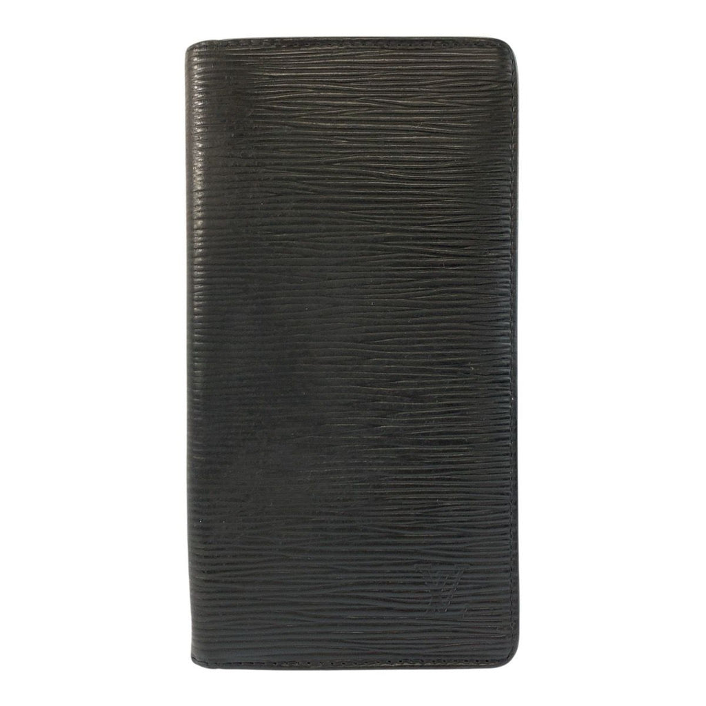 Louis Vuitton Epi Porto Cartes Credit Noir Black Leather Wallet Billfold