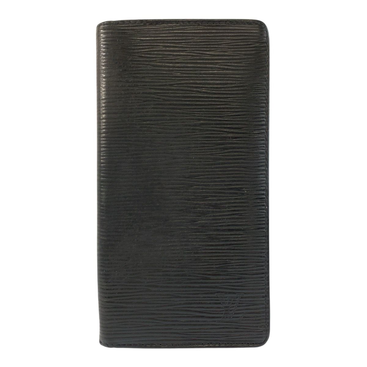 Louis Vuitton Epi Porto Cartes Credit Noir Black Leather Wallet Billfold