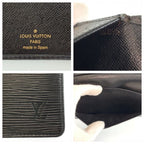 Louis Vuitton Epi Porto Cartes Credit Noir Black Leather Wallet Billfold — view 3