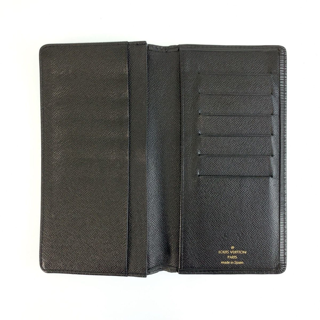 Louis Vuitton Epi Porto Cartes Credit Noir Black Leather Wallet Billfold — view 4