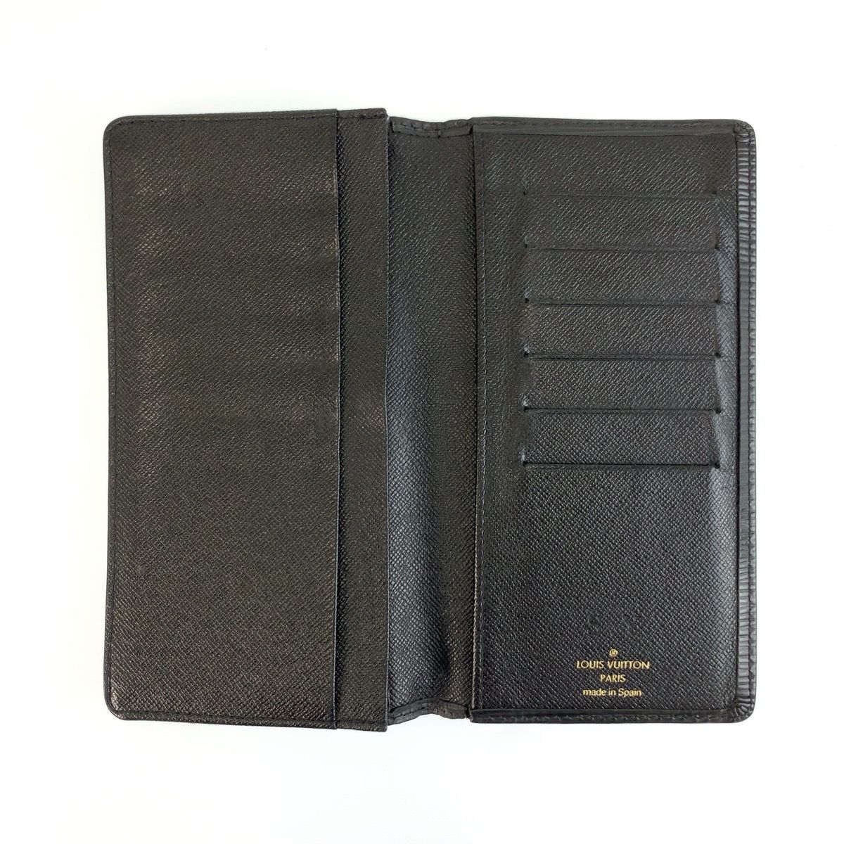 Louis Vuitton Epi Porto Cartes Credit Noir Black Leather Wallet Billfold — view 4