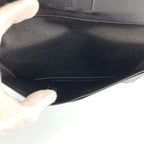 Louis Vuitton Epi Porto Cartes Credit Noir Black Leather Wallet Billfold — view 5