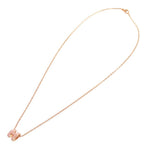 Hermes Pop H Mini Pink Rose Gold Necklace — view 3