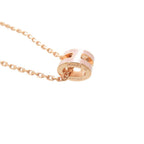 Hermes Pop H Mini Pink Rose Gold Necklace — view 4