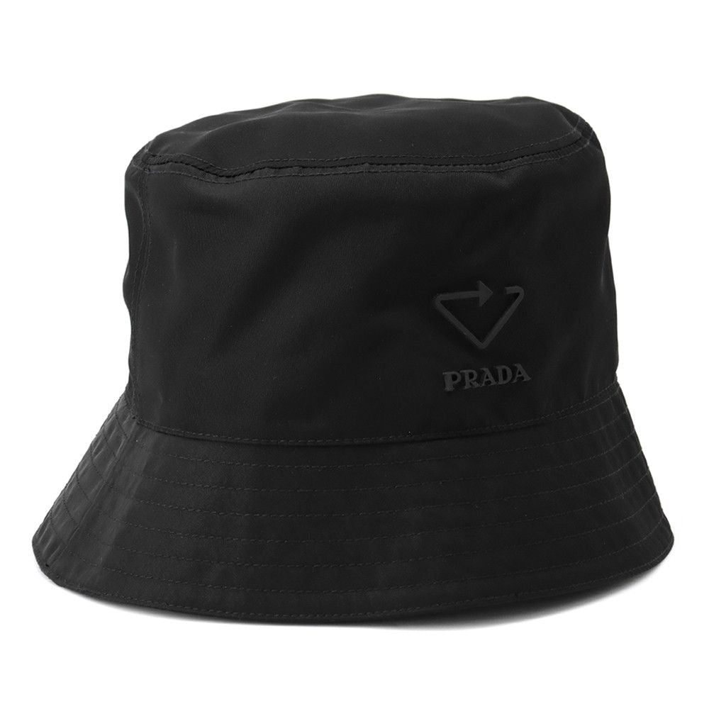 Prada Bucket Hat Re-Nylon Logo S Hat Black