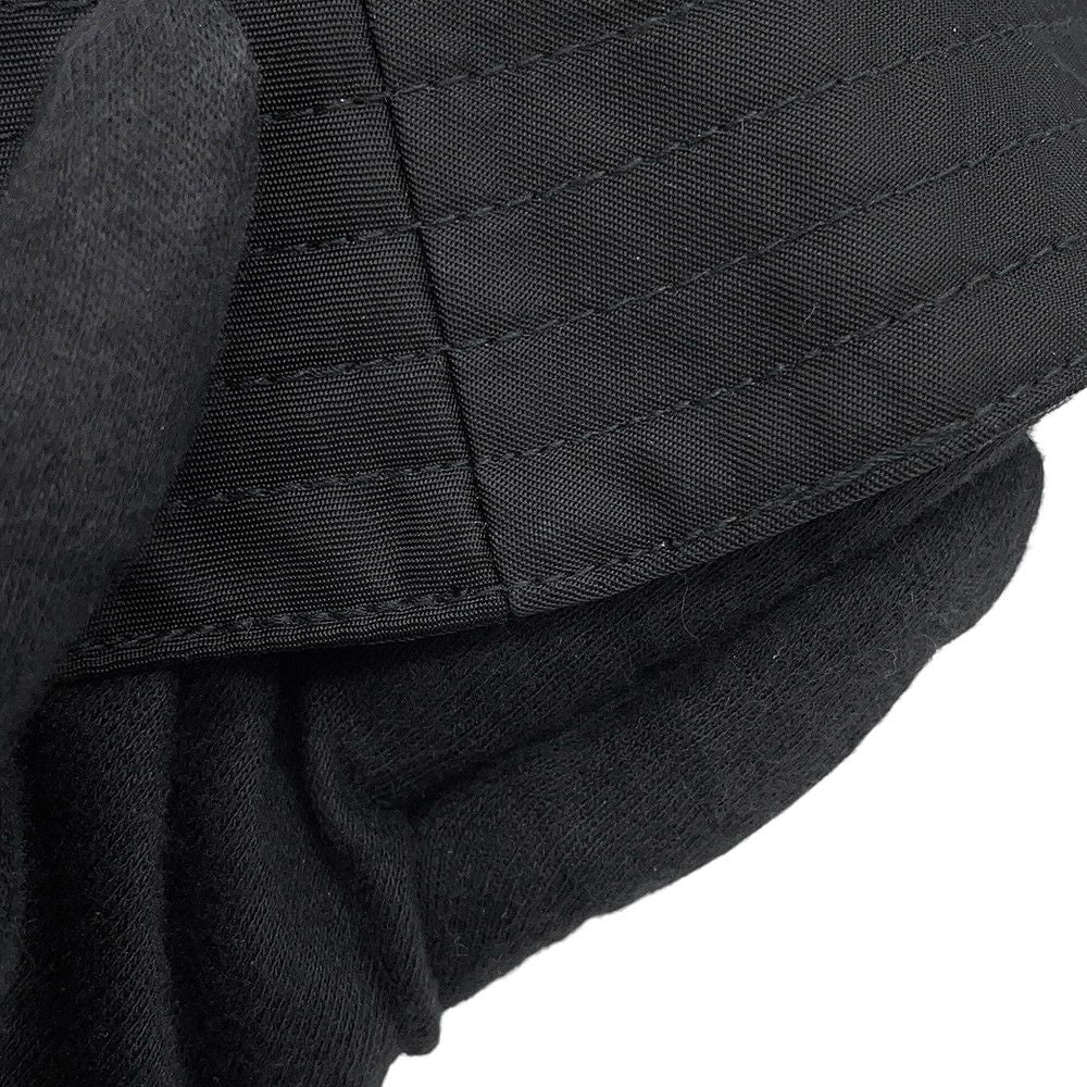 Prada Bucket Hat Re-Nylon Logo S Hat Black — view 7
