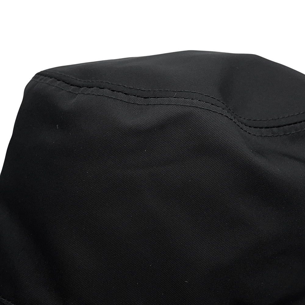 Prada Bucket Hat Re-Nylon Logo S Hat Black — view 8