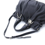 Celine Pillow Small 2-Way Bag Black Leather Handbag — view 4